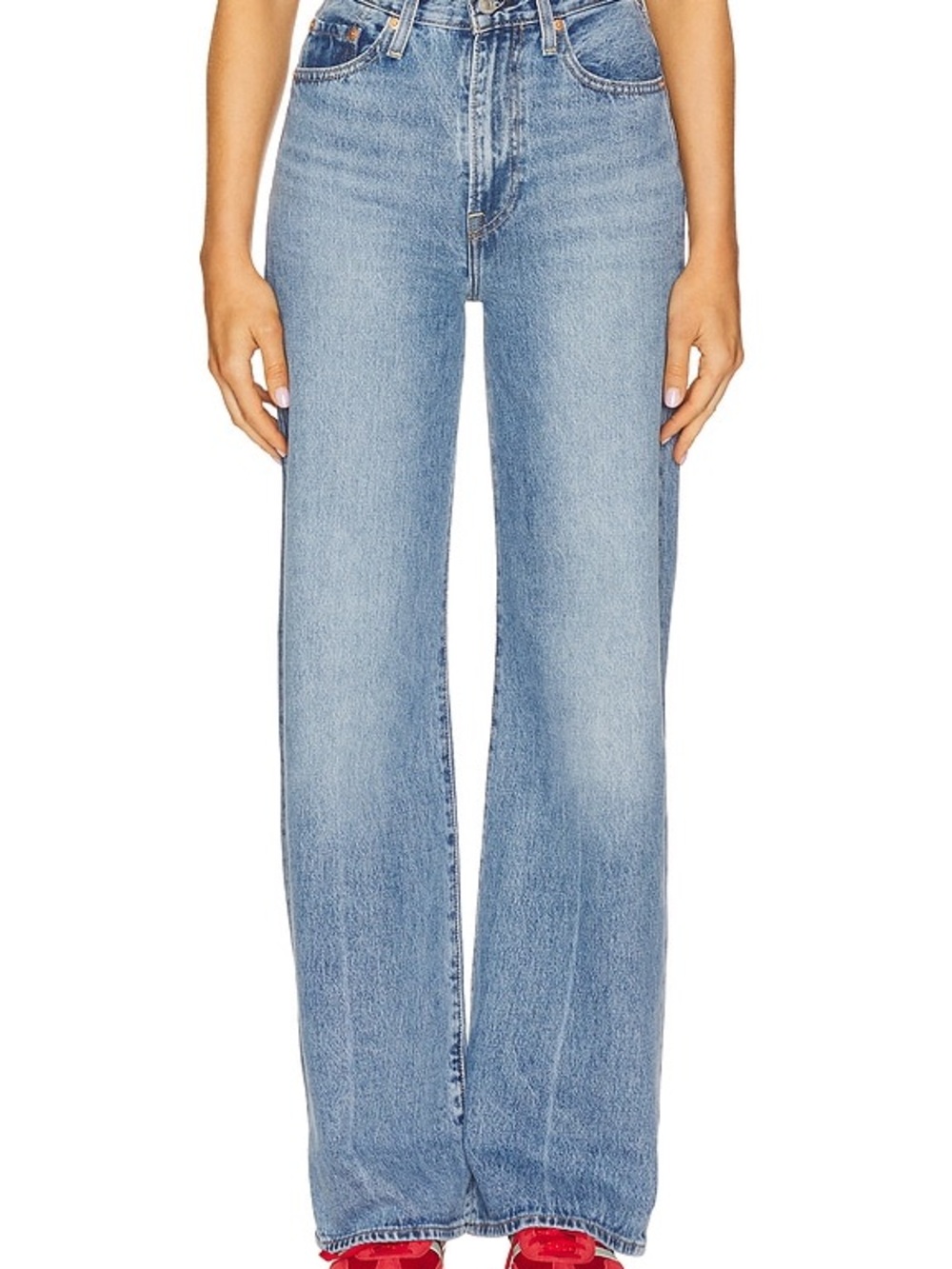 Levi’s ribcage  Leg High-Rise Women’s Jeans - Light Blue Denim
